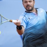 Une victoire bienvenue pour Stan Wawrinka KEYSTONE/EPA/PETER SCHNEIDER